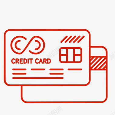 信用卡盗用信用卡图标