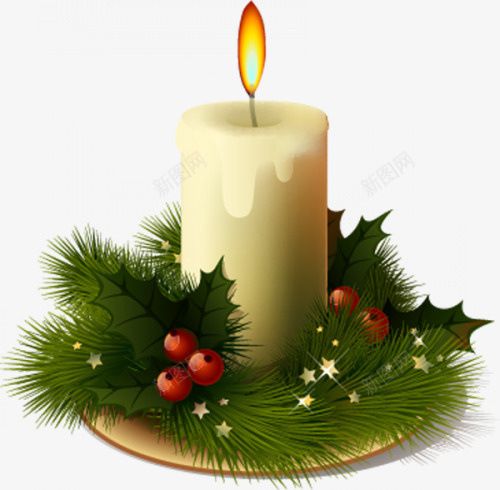 圣诞节白色蜡烛素材png免抠素材_88icon https://88icon.com 圣诞节 圣诞元素 圣诞蜡烛 圣诞素材