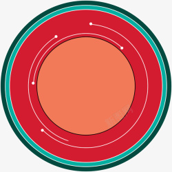 彩色圆形图案圆形底盘素材