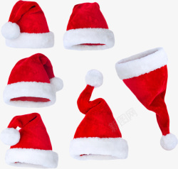 圣诞节红色帽子元素素材