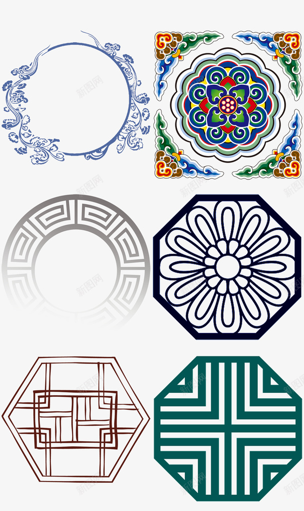 中国古典窗花png免抠素材_88icon https://88icon.com 窗口 古风窗花 古风窗口 窗花