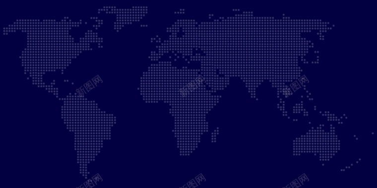 蓝色科技世界地图背景背景