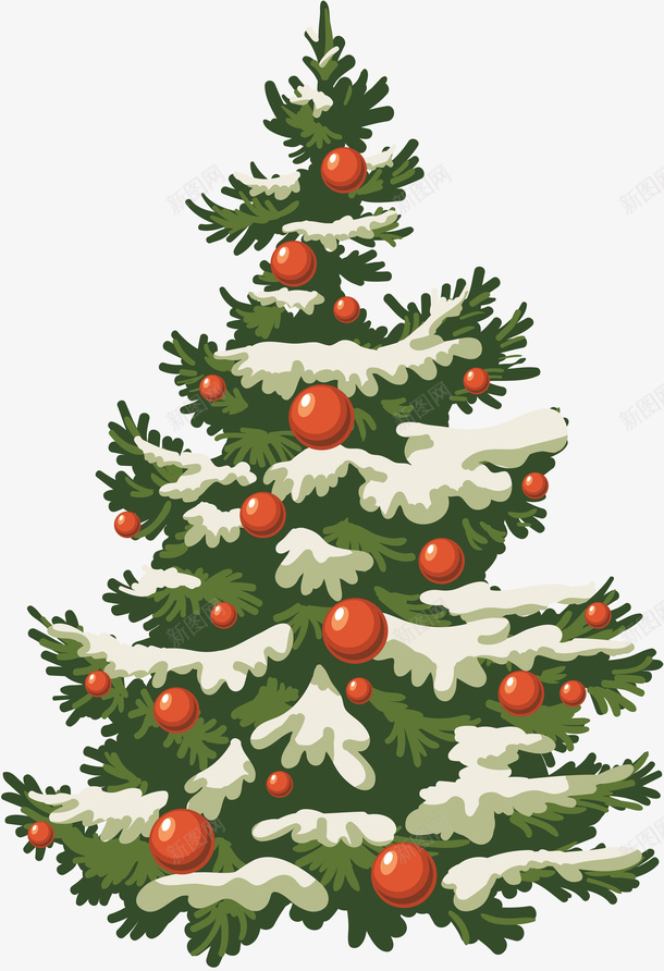 带雪圣诞树元素png免抠素材_88icon https://88icon.com 圣诞树 圣诞元素 圣诞节 圣诞装饰