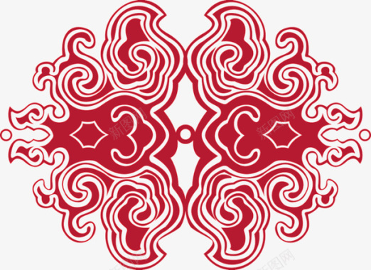 中式中式纹理花纹图标
