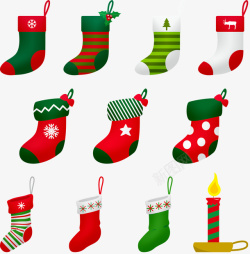 圣诞袜可爱的袜子素材