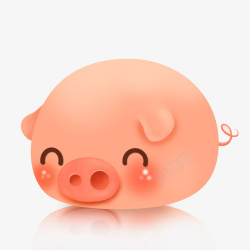 可爱的动画猪猪素材