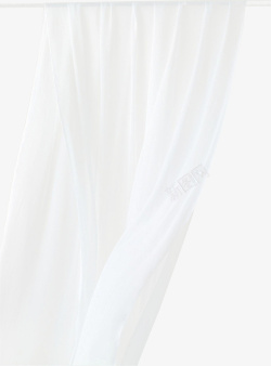 白色窗帘布窗户阳台素材
