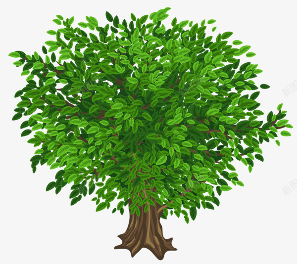 植物树叶和树漫画png免抠素材_88icon https://88icon.com 大树漫画版 树 植物 绿色 落叶