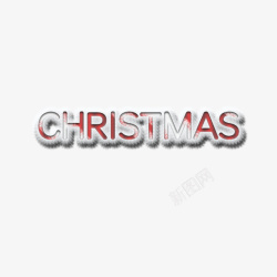 漂浮英文免抠圣诞节毛绒英文字装饰高清图片