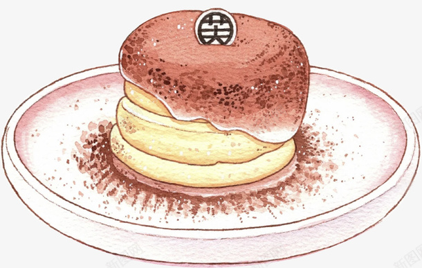 手绘舒芙蕾蛋糕psd免抠素材_88icon https://88icon.com 烘焙 舒芙蕾 蛋糕 手绘
