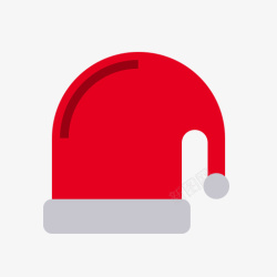 扁平圣诞节帽子素材
