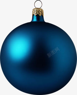 圣诞节蓝色球装饰素材
