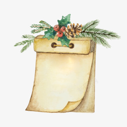 水彩便笺本子素材