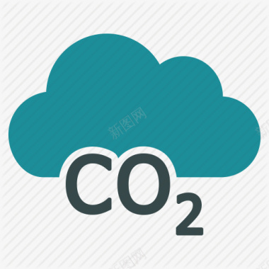 污染二氧化碳CO2图标