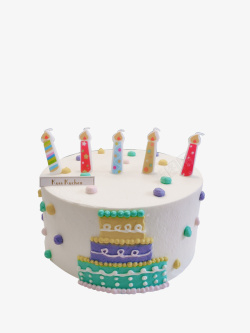 蜡烛蛋糕生日快乐素材