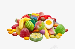 彩色的雨彩色水果糖果软糖高清图片