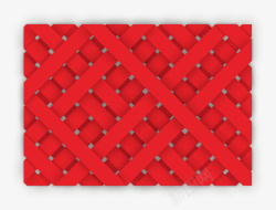 红色中国结折叠彩带素材