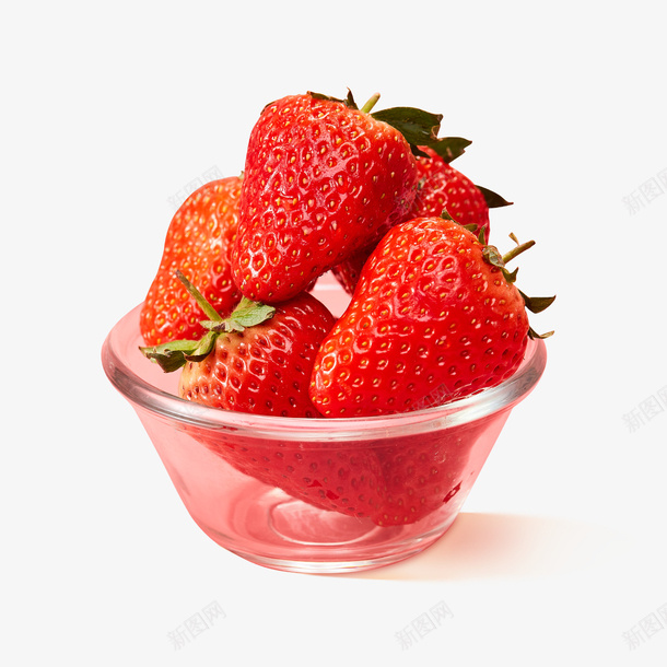 新鲜采摘草莓png免抠素材_88icon https://88icon.com 草莓 水果 果篮 碗