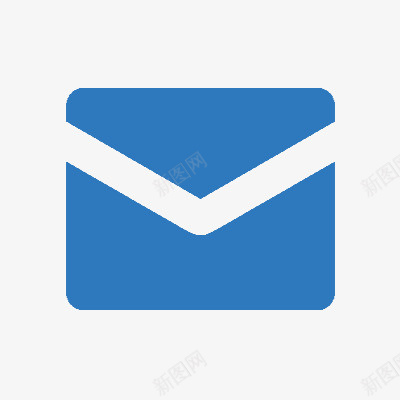 邮件图标素材蓝色简化png免抠素材_88icon https://88icon.com 信 邮件 网邮件 邮箱 信元素