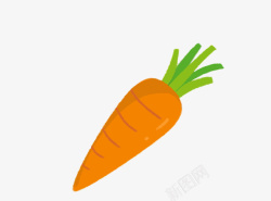 卡通胡萝卜蔬菜卡通元素高清图片