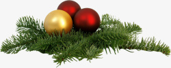 矢量圣诞彩球节日元素圣诞元素圣诞树叶彩球高清图片