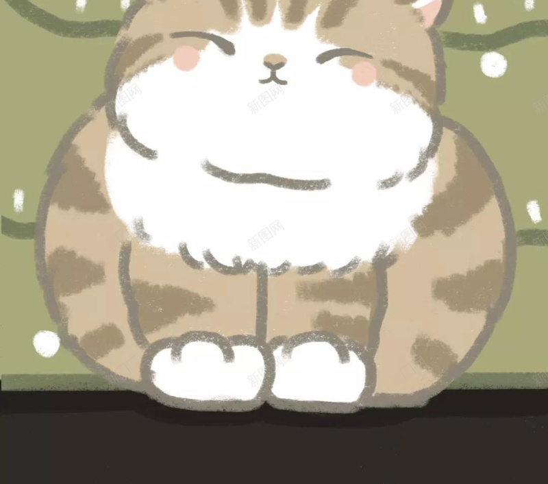 圣诞树和小动物可爱手绘jpg设计背景_88icon https://88icon.com 圣诞节 十二月 冬天 手绘