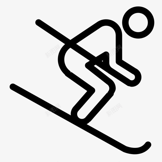 滑雪动作简笔画png免抠素材_88icon https://88icon.com 滑雪 滑雪动作 滑雪姿势 滑雪运动