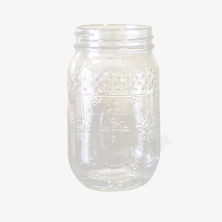 透明梅森玻璃罐子素材