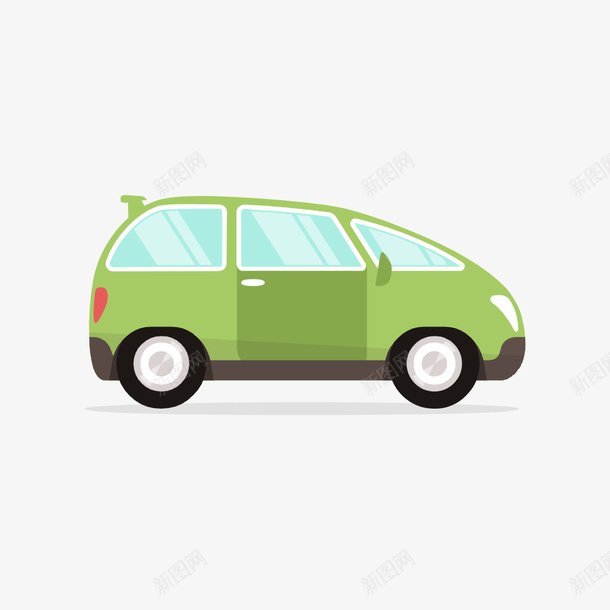 绿色四轮汽车png免抠素材_88icon https://88icon.com 车 汽车 高端车 卡通