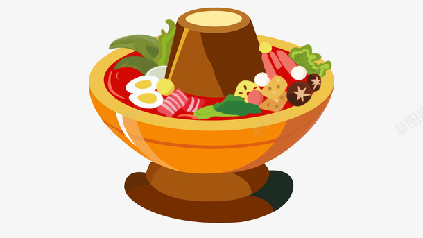 冬日火锅火锅png免抠素材_88icon https://88icon.com 冬日火锅 火锅 手绘火锅 食材