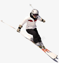 黄色滑雪橇滑雪帅气姿势高清图片