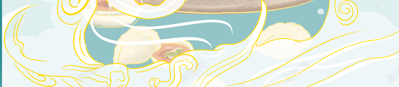手绘国潮背景图元素图psd设计背景_88icon https://88icon.com 仙鹤 卡通人物 国潮 国潮背景墙 山水 手绘 背景图 蒸饺