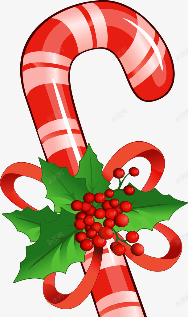 红色圣诞节拐杖素材png免抠素材_88icon https://88icon.com 圣诞节 圣诞元素 圣诞拐杖 圣诞素材