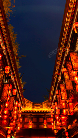中国风团圆夜景素材
