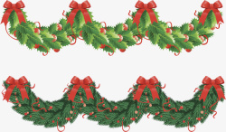 G常绿树边框圣诞装饰物素材