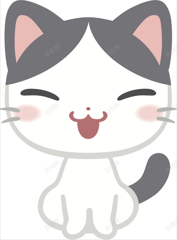 可爱手绘猫咪eps免抠素材_88icon https://88icon.com 猫咪 可爱小猫咪 小动物 手绘 插画 元素