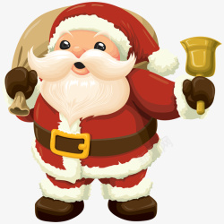 摇铃铛圣诞老人背包摇铃铛高清图片