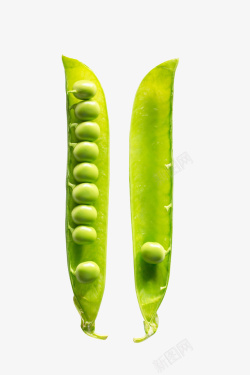免抠绿色豌豆豌豆新鲜豌豆蔬菜高清图片