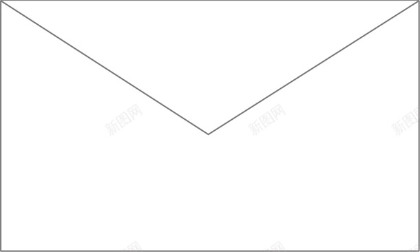 白色信封打开写信封面图标