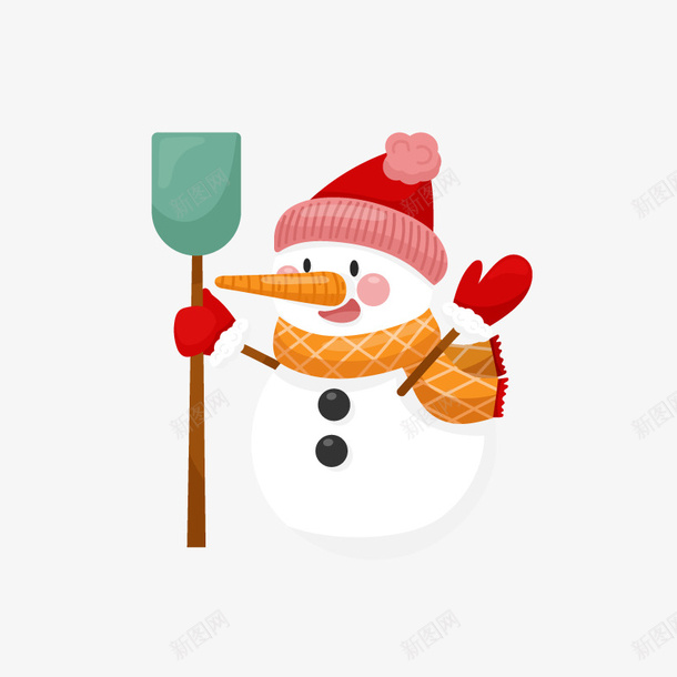 冬天里堆雪人png免抠素材_88icon https://88icon.com 圣诞节 雪人 装饰 圣诞元素