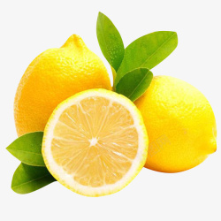 酸爽黄黄的柠檬酸高清图片