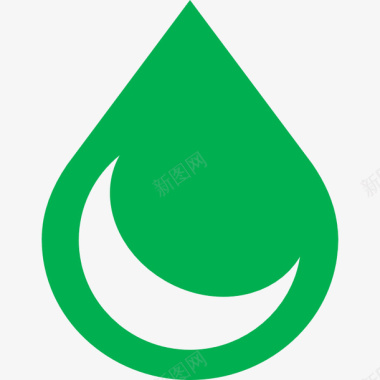 绿色T恤设计绿色水滴图标图标
