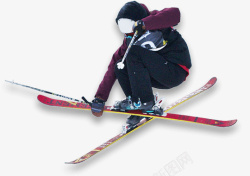 滑雪的动作元素素材
