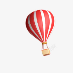 红色冰淇淋球红色的热气球球高清图片