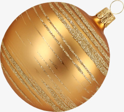 圣诞节金色球装饰素材