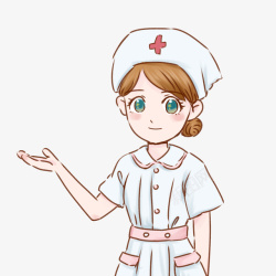 矢量护士素材女护士指导图高清图片