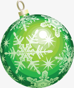 圣诞节绿色装饰球素材
