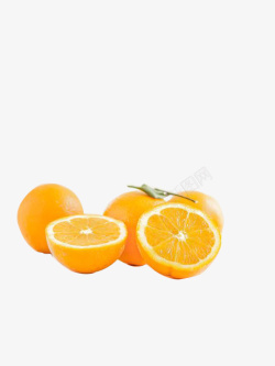 切开的橘子水果完整的一堆橘子素材