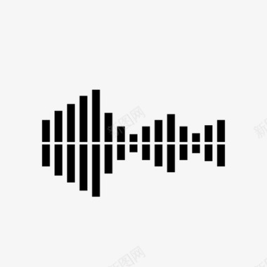 橘色声波声波音乐图标音乐图标