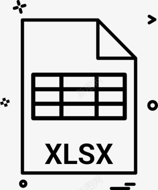 XLS文件格式文件excel文件格式图标